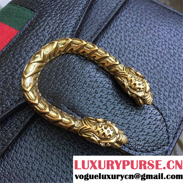 Gucci Dionysus Mini 20cm Shoulder Bag Gold Hardware Spring Summer 2017 Collection Black