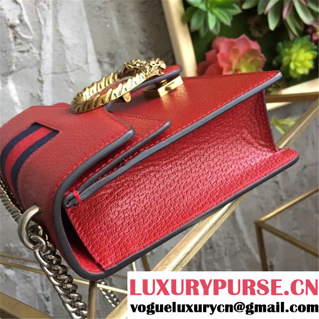 Gucci Dionysus Mini 20cm Shoulder Bag Gold Hardware Spring Summer 2017 Collection Hibiscus Red