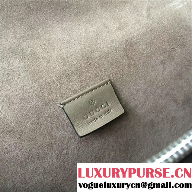 Gucci Dionysus GG Supreme Crystal-Embellished Chain Shoulder 28cm Bag Spring Summer 2017 Collection Beige
