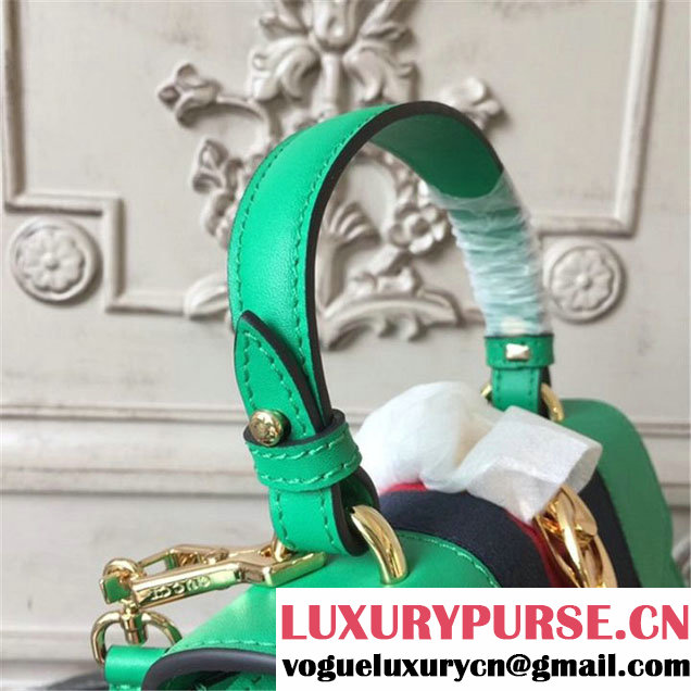 Gucci Sylvie Mini Satchel 20cm Bag with Rope 470270 Spring Summer 2017 Collection Green