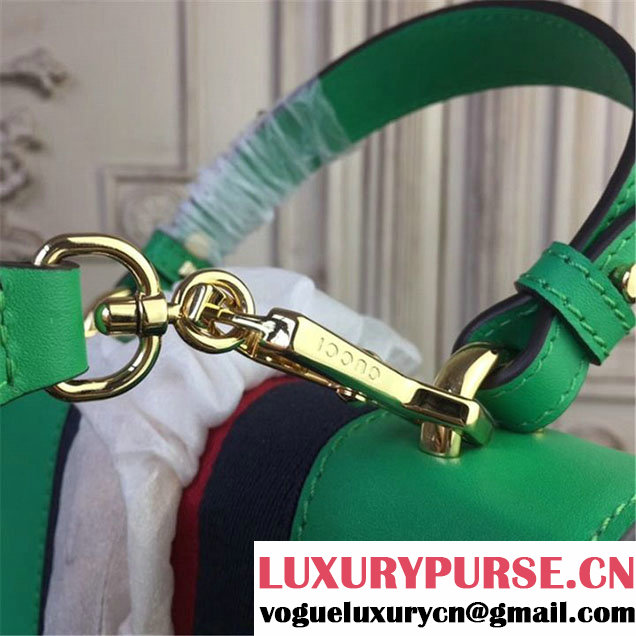 Gucci Sylvie Mini Satchel 20cm Bag with Rope 470270 Spring Summer 2017 Collection Green