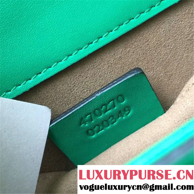 Gucci Sylvie Mini Satchel 20cm Bag with Rope 470270 Spring Summer 2017 Collection Green