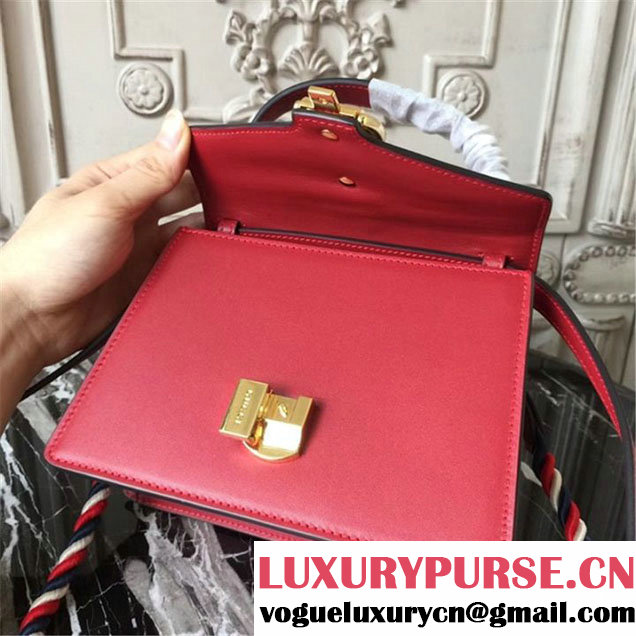 Gucci Sylvie Mini Satchel 20cm Bag with Rope 470270 Spring Summer 2017 Collection Red