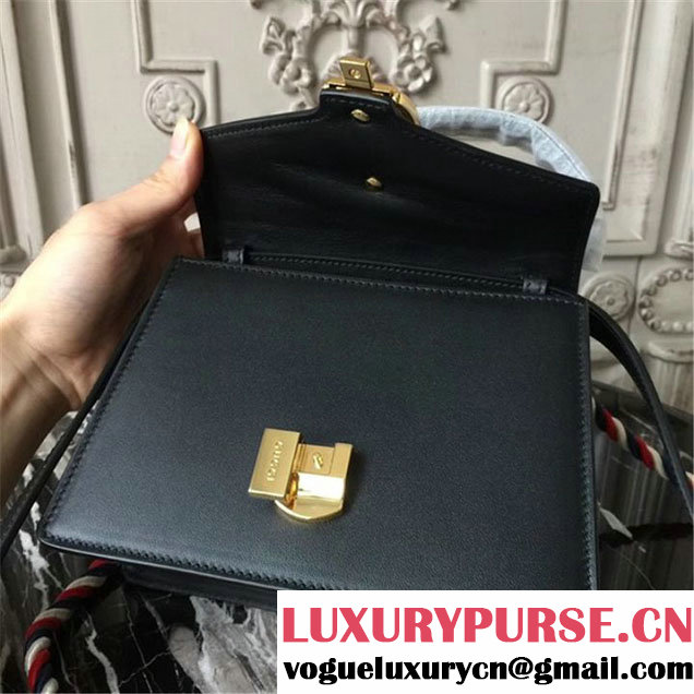 Gucci Sylvie Mini Satchel 20cm Bag with Rope 470270 Spring Summer 2017 Collection Black