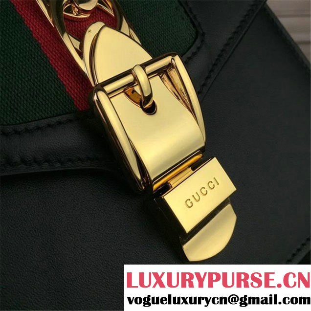 Gucci Sylvie Mini Satchel 20cm Bag with Rope 470270 Spring Summer 2017 Collection Black
