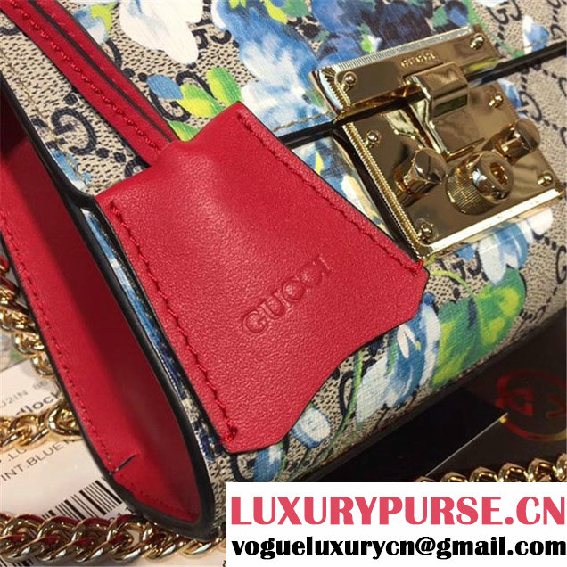 Gucci Padlock Small GG Blooms Shoulder Bag 20cm 432182 Fall Winter 2017 Collection Red