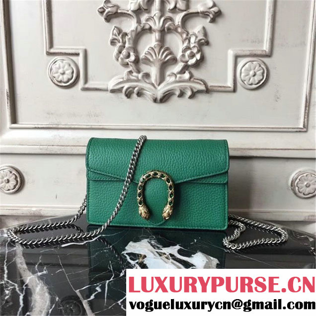 Gucci Dionysus Super Mini Bag 17cm 476432 Fall Winter 2017 Collection Green