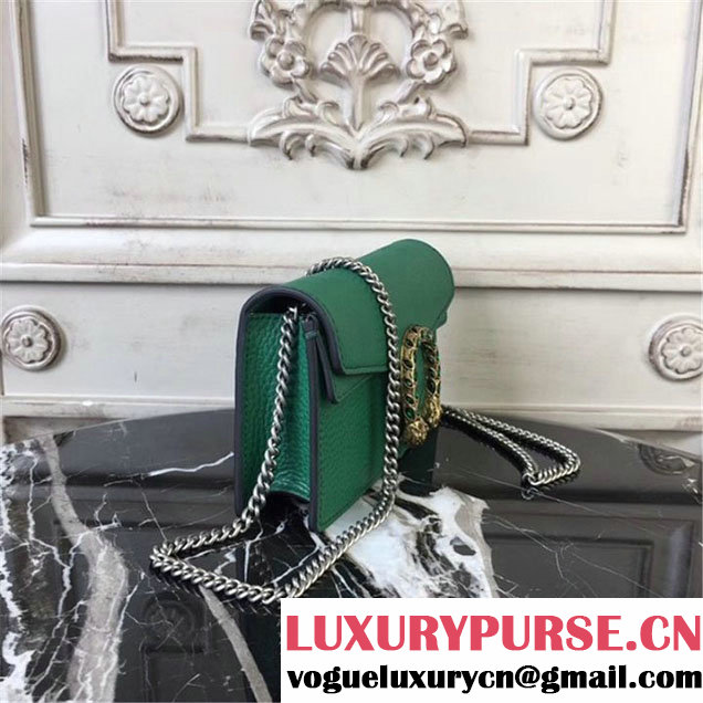 Gucci Dionysus Super Mini Bag 17cm 476432 Fall Winter 2017 Collection Green