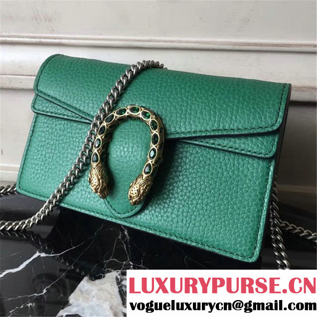 Gucci Dionysus Super Mini Bag 17cm 476432 Fall Winter 2017 Collection Green