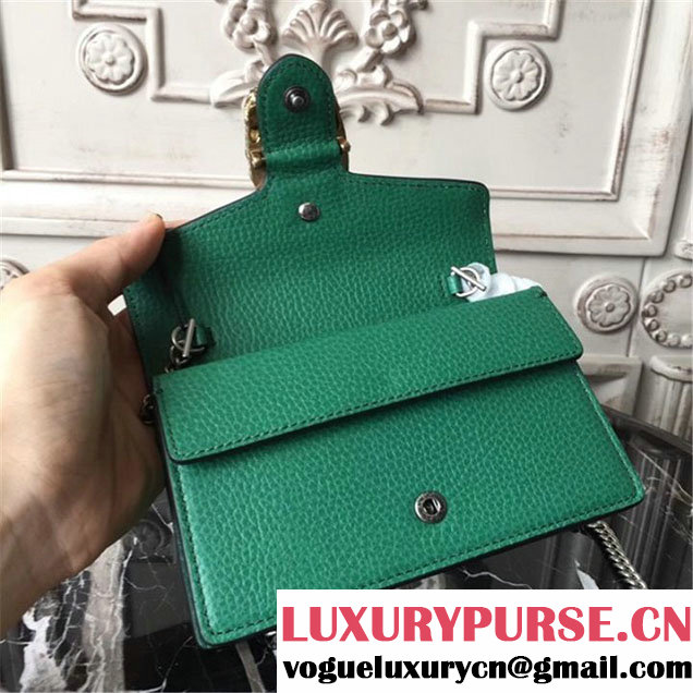 Gucci Dionysus Super Mini Bag 17cm 476432 Fall Winter 2017 Collection Green
