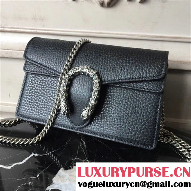 Gucci Dionysus Super Mini Bag 17cm 476432 Fall Winter 2017 Collection Black