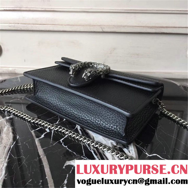 Gucci Dionysus Super Mini Bag 17cm 476432 Fall Winter 2017 Collection Black