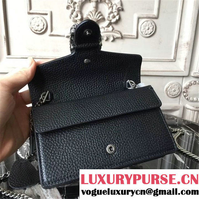 Gucci Dionysus Super Mini Bag 17cm 476432 Fall Winter 2017 Collection Black