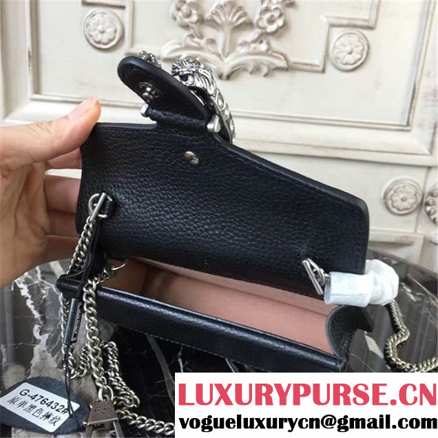 Gucci Dionysus Super Mini Bag 17cm 476432 Fall Winter 2017 Collection Black
