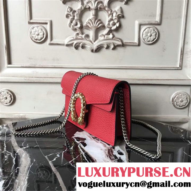 Gucci Dionysus Super Mini Bag 17cm 476432 Fall Winter 2017 Collection Red