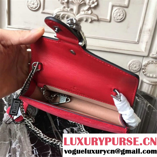 Gucci Dionysus Super Mini Bag 17cm 476432 Fall Winter 2017 Collection Beige Red