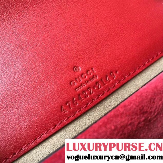 Gucci Dionysus Super Mini Bag 17cm 476432 Fall Winter 2017 Collection Beige Red