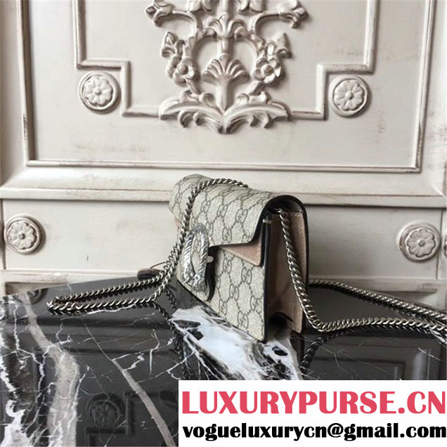 Gucci Dionysus Super Mini Bag 17cm 476432 Fall Winter 2017 Collection Beige Tan