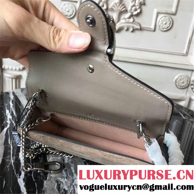 Gucci Dionysus Super Mini Bag 17cm 476432 Fall Winter 2017 Collection Beige Tan