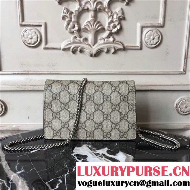 Gucci Dionysus Super Mini Bag 17cm 476432 Fall Winter 2017 Collection Beige Black