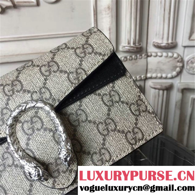 Gucci Dionysus Super Mini Bag 17cm 476432 Fall Winter 2017 Collection Beige Black