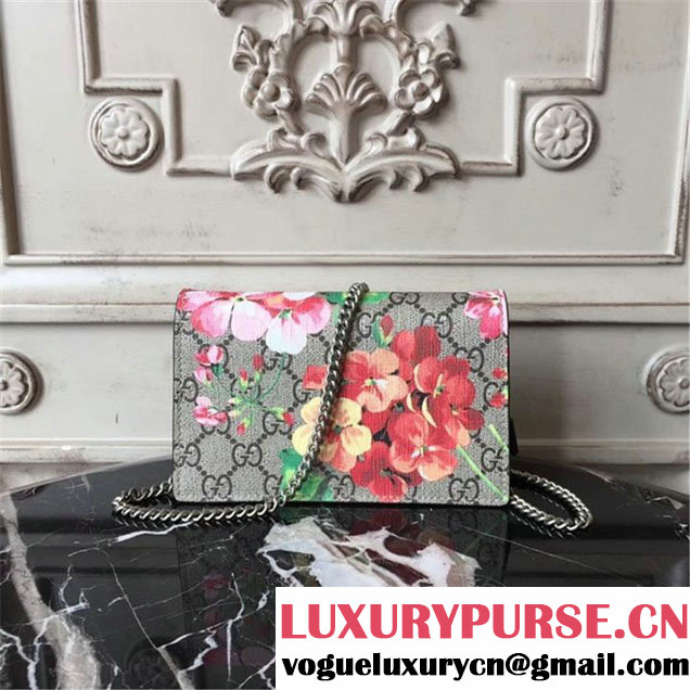 Gucci Dionysus GG Blooms Super Mini Bag 17cm 476432 Fall Winter 2017 Collection Neutral Burgundy