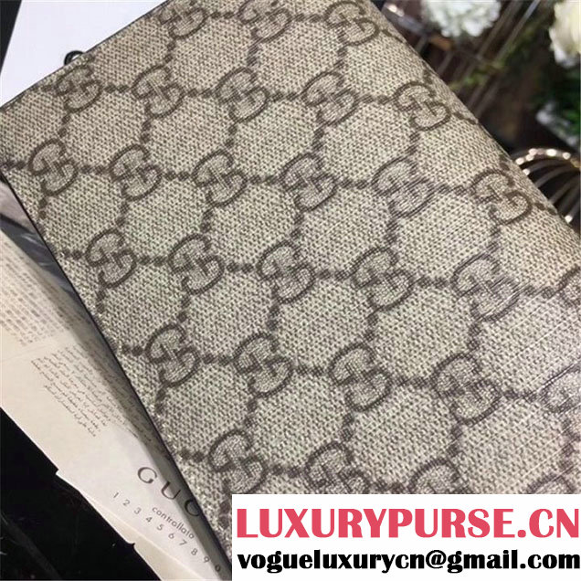 Gucci Dionysus GG Supreme Super Mini Bag Calfskin Leather 17cm 476432 Fall Winter 2017 Collection Beige Black