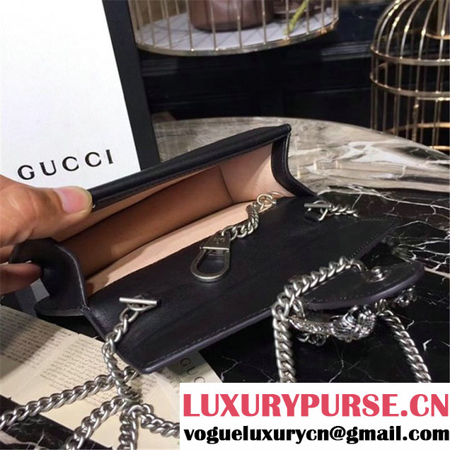 Gucci Dionysus GG Supreme Super Mini Bag Calfskin Leather 17cm 476432 Fall Winter 2017 Collection Beige Black
