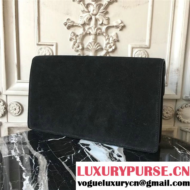 Gucci Dionysus Clutch Bag 30cm 401231 Suede Calfskin Leather Fall Winter 2017 Collection Black