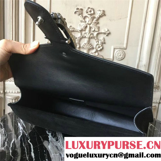 Gucci Dionysus Clutch Bag 30cm 401231 Suede Calfskin Leather Fall Winter 2017 Collection Black