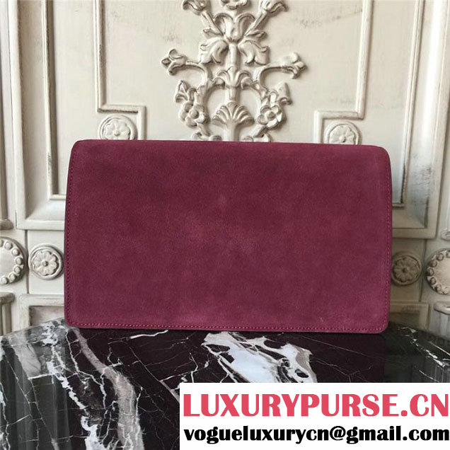 Gucci Dionysus Clutch Bag 30cm 401231 Suede Calfskin Leather Fall Winter 2017 Collection Burgundy