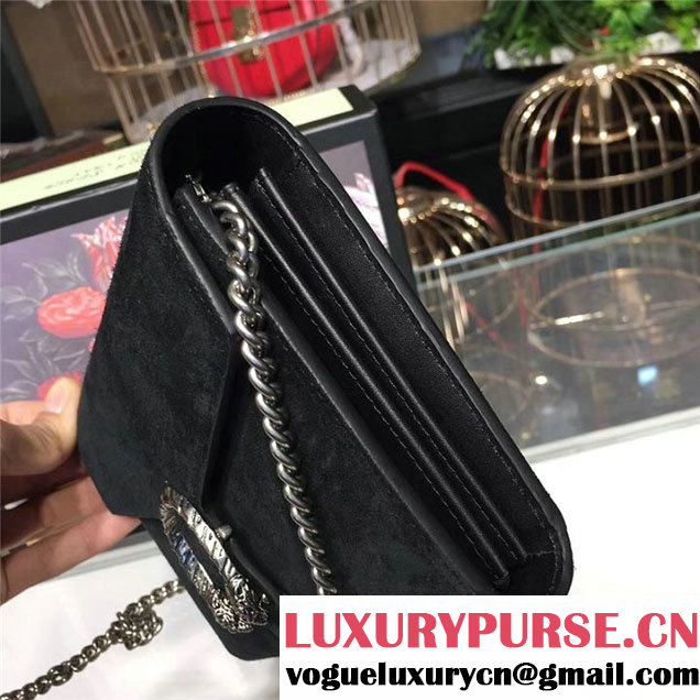 Gucci Dionysus Suede WOC Bag 20cm 401231 Calfskin Leather Fall Winter 2017 Collection Black