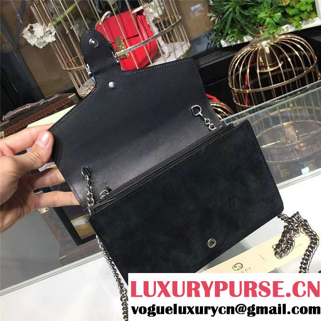Gucci Dionysus Suede WOC Bag 20cm 401231 Calfskin Leather Fall Winter 2017 Collection Black