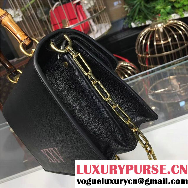Gucci Ottilia Top Handle Bamboo Bag with Animal Studs 25cm 488712 Python Calfskin Leather Fall Winter 2017 Collection Black