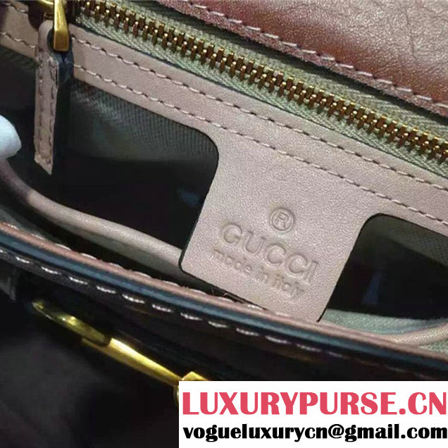 Gucci Lady Web Hand Stained Shoulder Original Leather Bag Brown