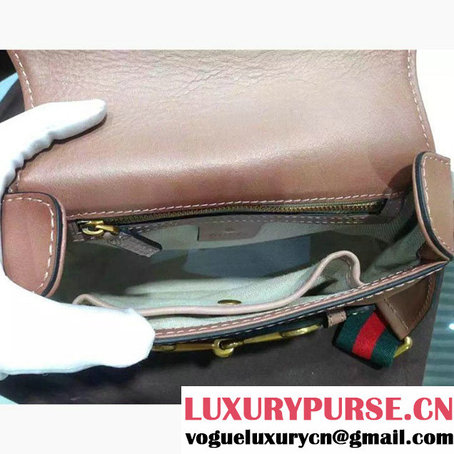 Gucci Lady Web Hand Stained Shoulder Original Leather Bag Brown