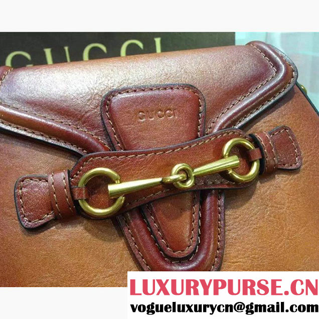Gucci Lady Web Hand Stained Shoulder Original Leather Bag Orange