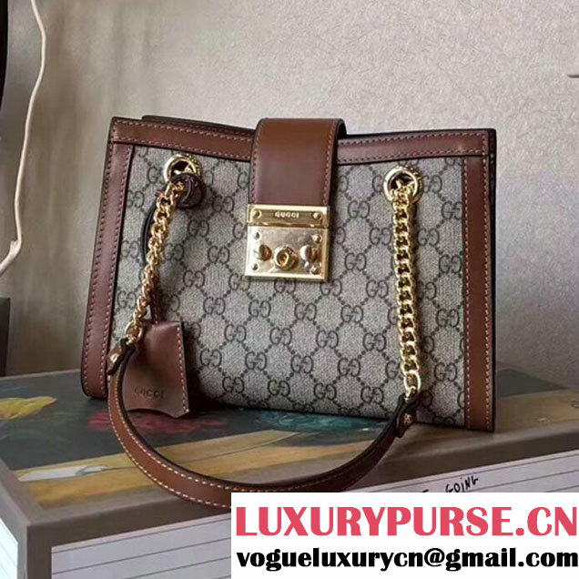 Gucci Padlock Small GG Shoulder Bag 498156 KHNKG 8534 Beige