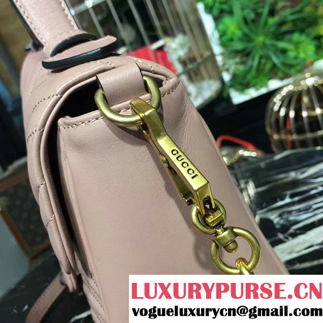 Gucci GG Marmont Small Top Handle Bag 27cm 498110 Light Pink