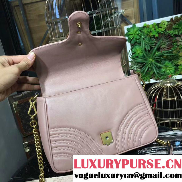Gucci GG Marmont Small Top Handle Bag 27cm 498110 Light Pink