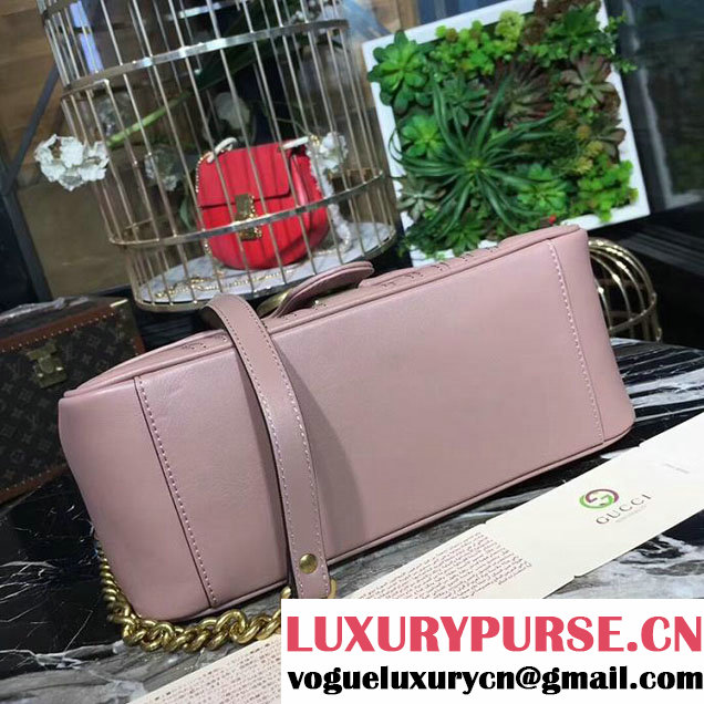 Gucci GG Marmont Small Top Handle Bag 27cm 498110 Light Pink
