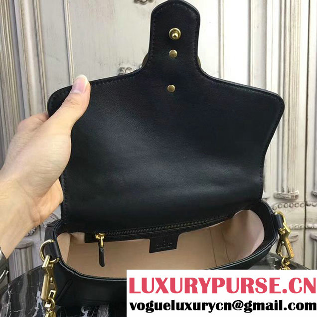 Gucci GG Marmont Small Top Handle Bag 27cm 498110 Black