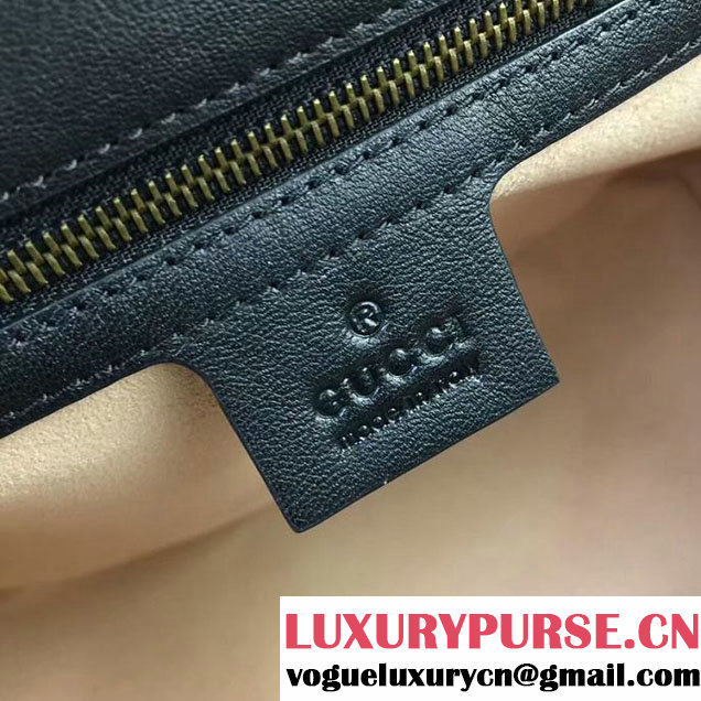 Gucci GG Marmont Small Top Handle Bag 27cm 498110 Black