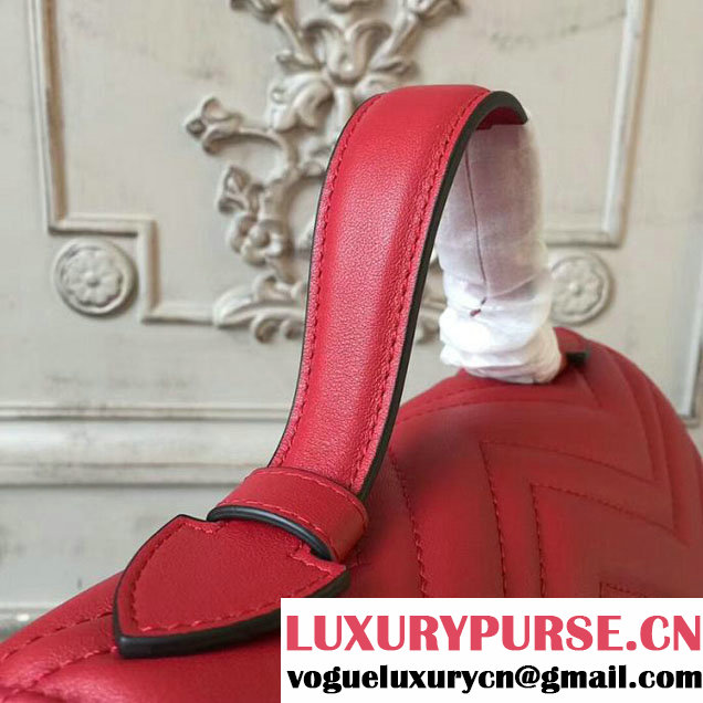 Gucci GG Marmont Small Top Handle Bag 27cm 498110 Red