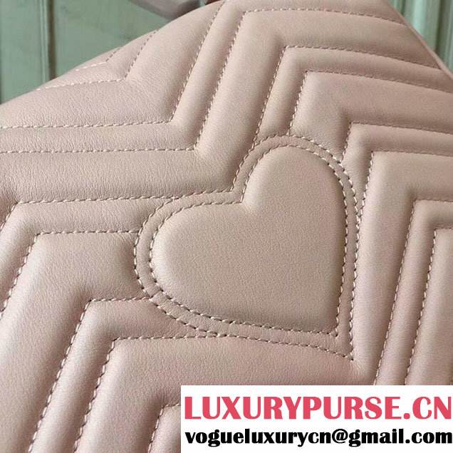 Gucci GG Marmont Small Top Handle Bag 27cm 498110 Pink