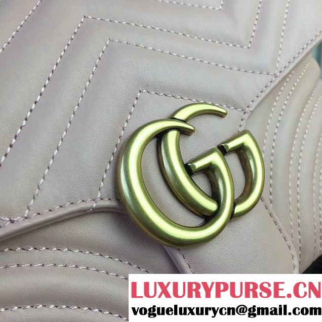 Gucci GG Marmont Matelasse Shoulder Bag 25cm 498100 Pink