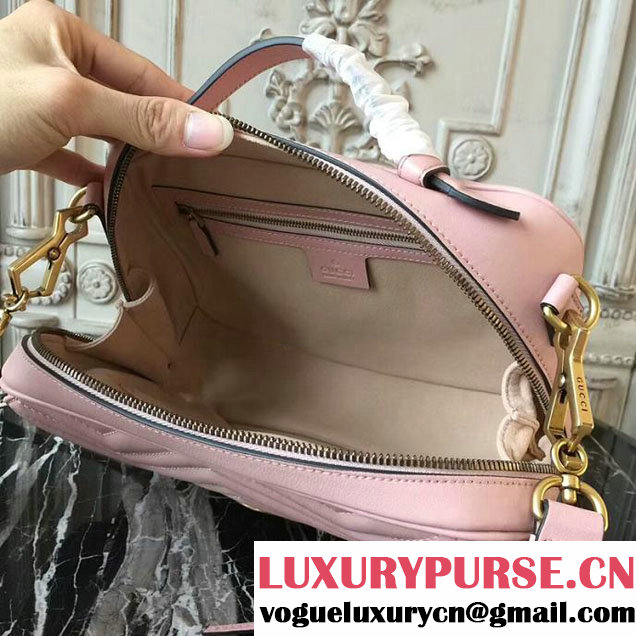 Gucci GG Marmont Matelasse Shoulder Bag 25cm 498100 Pink