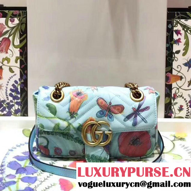 Gucci Unskilled Worker GG Marmont Shoulder Bag 22cm 446744