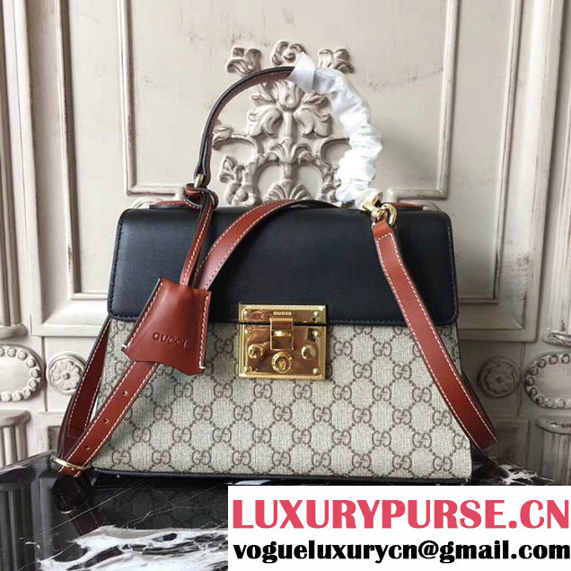 Gucci Padlock GG Supreme Top Handle Bag 453188