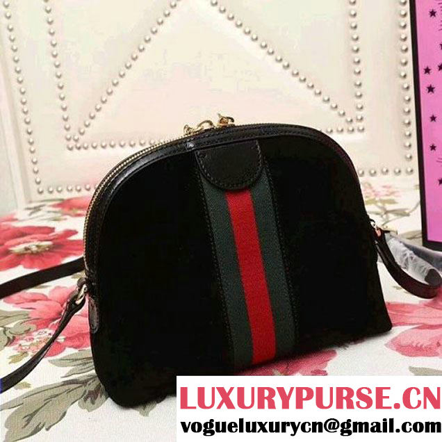 Gucci Ophidia Suede Small Shoulder Bag 499621 Black 2018 (2A010-7112114 )